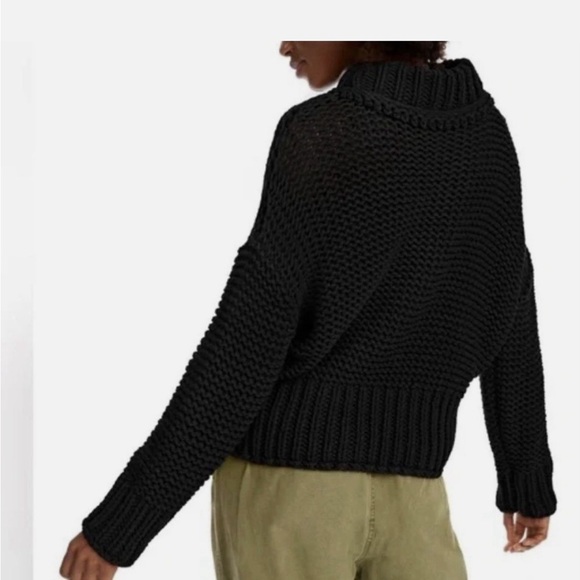 Free People Charcoal Knit Sweater - Picture 3 of 10